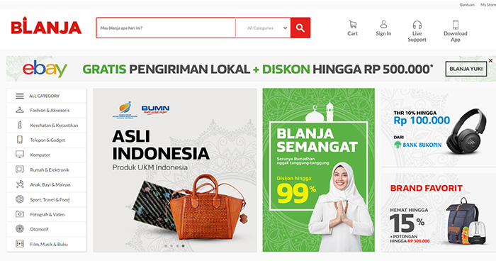 Indonesian ecommerce, Blanja